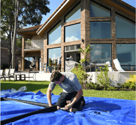 double pane window installation