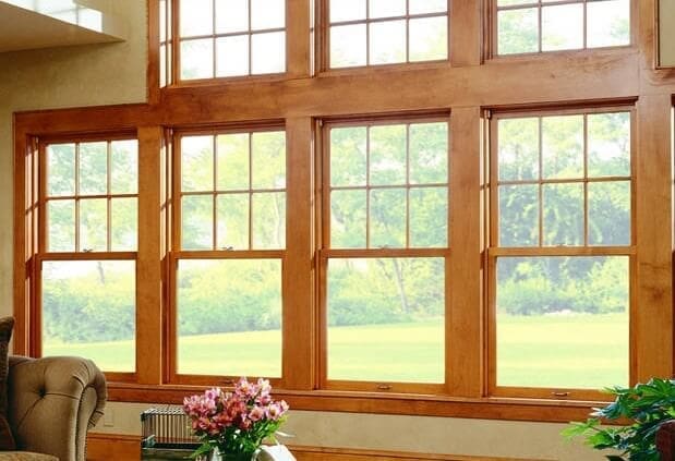 Pella windows in stain